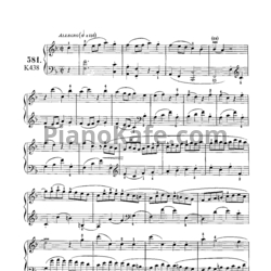 Ноты Д. Скарлатти - Соната K438 - предпросмотр