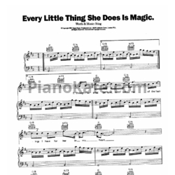 Ноты The Police - Every little thing she does Is magic - предпросмотр