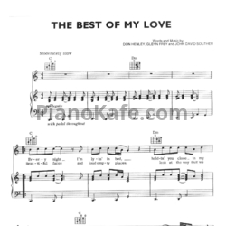 Ноты The Eagles - The best of my love - предпросмотр