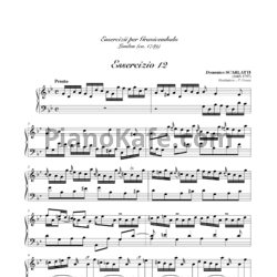 Ноты Д. Скарлатти - Соната K12 - предпросмотр