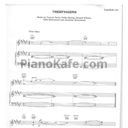 Ноты Radiohead - Treefingers - предпросмотр
