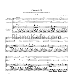 Ноты В. Моцарт - Сонаты 1-6 (Партитура) - предпросмотр