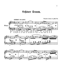 Ноты Генрих Лихнер - Schöner Traum (Op. 95 №6) - предпросмотр