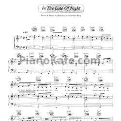 Ноты Toni Braxton - In the late of night