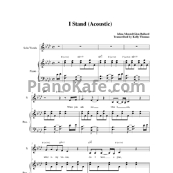 Ноты Idina Menzel - I Stand - предпросмотр