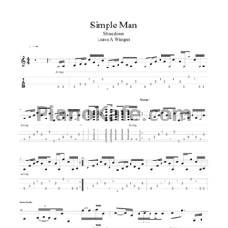 Ноты Shinedown - Simple man