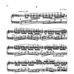 Ноты Сергей Рахманинов - Прелюдия (Oр. 23, №9) es-moll - предпросмотр