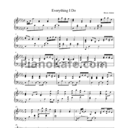 Ноты Bryan Adams - Everything I do (Версия 2) - предпросмотр