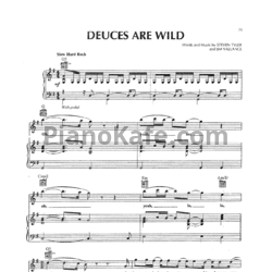Ноты Aerosmith - Deuces are wild - предпросмотр