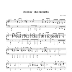 Ноты Ben Folds - Rockin the Suburbs - предпросмотр