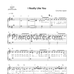 Ноты Carly Rae Jepsen - I really like you - предпросмотр