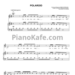 Ноты Imagine Dragons - Polaroid - предпросмотр