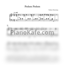 Ноты Edith Piaf - Padam Padam - предпросмотр