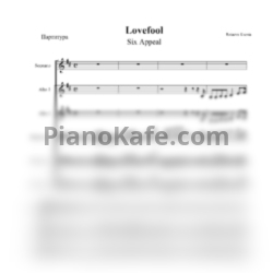 Ноты Six Appeal - Lovefool (Хоровая партитура а капеела) - предпросмотр