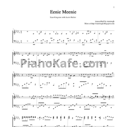 Ноты Justin Bieber feat. Sean Kingston - Eenie Meenie (Версия 2) - предпросмотр