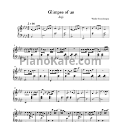 Ноты Joji - Glimpse of us