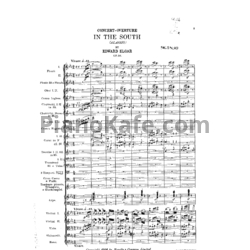 Ноты Эдуард Элгар - На юге (Op. 50, Партитура) - предпросмотр