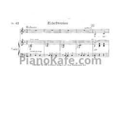 Ноты Richard Rodgers - Edelweiss (Версия 2) - предпросмотр