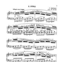 Ноты Г. Беренс - Этюд (Соч. 61, №35) - предпросмотр