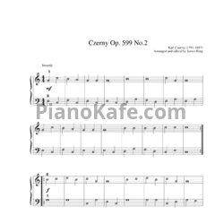 Ноты Карл Черни - Практические занятия для начинающих (Соч. 599, №2) - предпросмотр