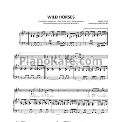 Ноты Alicia Keys ft. Adam Levine - Wild Horses - предпросмотр