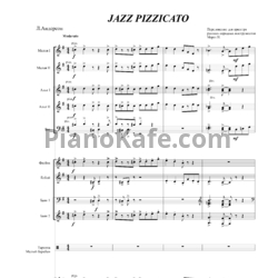 Ноты Л. Андерсон - Jazz pizzicato (Партитура и партии для ОРНИ) - предпросмотр