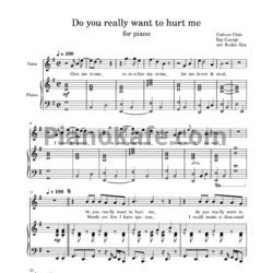 Ноты Culture Club - Do you really want to hurt me (Arr. Ruden Ilya)