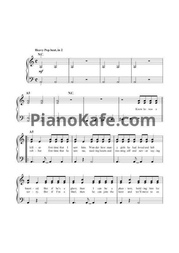 Ноты Taylor Swift - Ready for it? (Версия 2) - PianoKafe.com