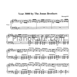 Ноты Jonas Brothers - Year 3000 - предпросмотр