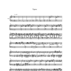 Ноты Imagine Dragons - Tiptoe - предпросмотр