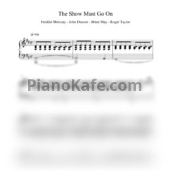 Ноты Queen - The show must go on - предпросмотр