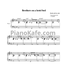 Ноты Death Cab For Cutie - Brothers on a hotel bed