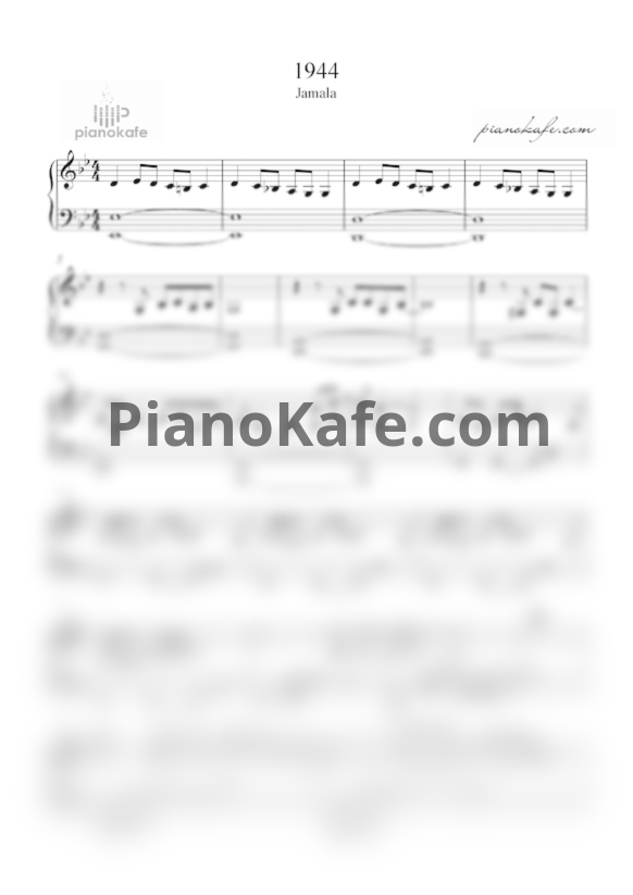 Ноты Джамала - 1944 - PianoKafe.com