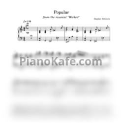 Ноты Ariana Grande - Popular - предпросмотр