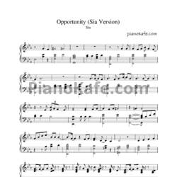 Ноты Sia - Opportunity - предпросмотр
