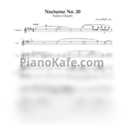 Ноты Фредерик Шопен - Ноктюрн №20 en Do Dièse Mineur, Op. posth. - предпросмотр