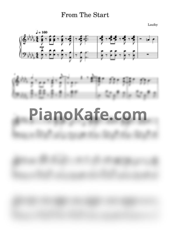 Ноты Laufey - From the start - PianoKafe.com