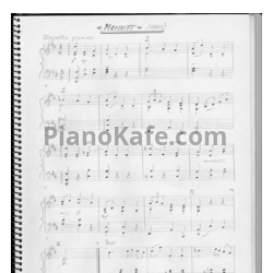 Ноты А. Беспалова - Менуэт