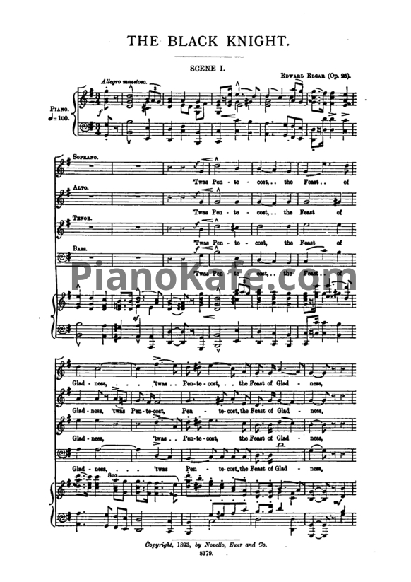 Ноты Эдуард Элгар - Темное королевство (Op. 25) - PianoKafe.com
