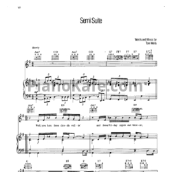 Ноты Tom Waits - Semi suite