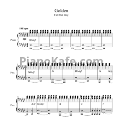 Ноты Fall Out Boy - Golden (Версия 2) - предпросмотр