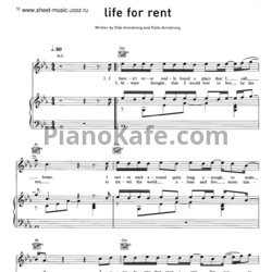 Ноты Dido - Life for rent - предпросмотр