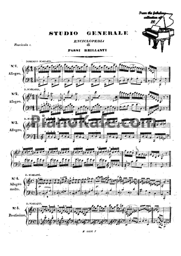 Ноты Карл Черни - Studio general - PianoKafe.com