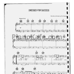 Ноты Roxette - Dressed for success - предпросмотр