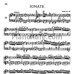 Ноты В. Моцарт - Соната №19 ре мажор (К. 576) - предпросмотр
