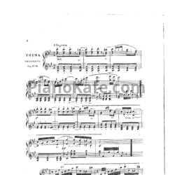 Ноты Карл Черни - Экспромт или вариации на тему из оперы Вебера "Оберон", Op. 134 - предпросмотр