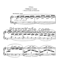 Ноты Claude Debussy - Children's corner - предпросмотр