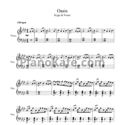 Ноты Kygo feat. Foxes - Oasis - предпросмотр