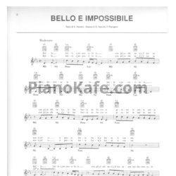 Ноты Gianna Nannini - Bello e impossible - предпросмотр