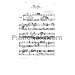 Ноты В. Моцарт - Motette "Exsultate, jubilate" (K. 165) - предпросмотр